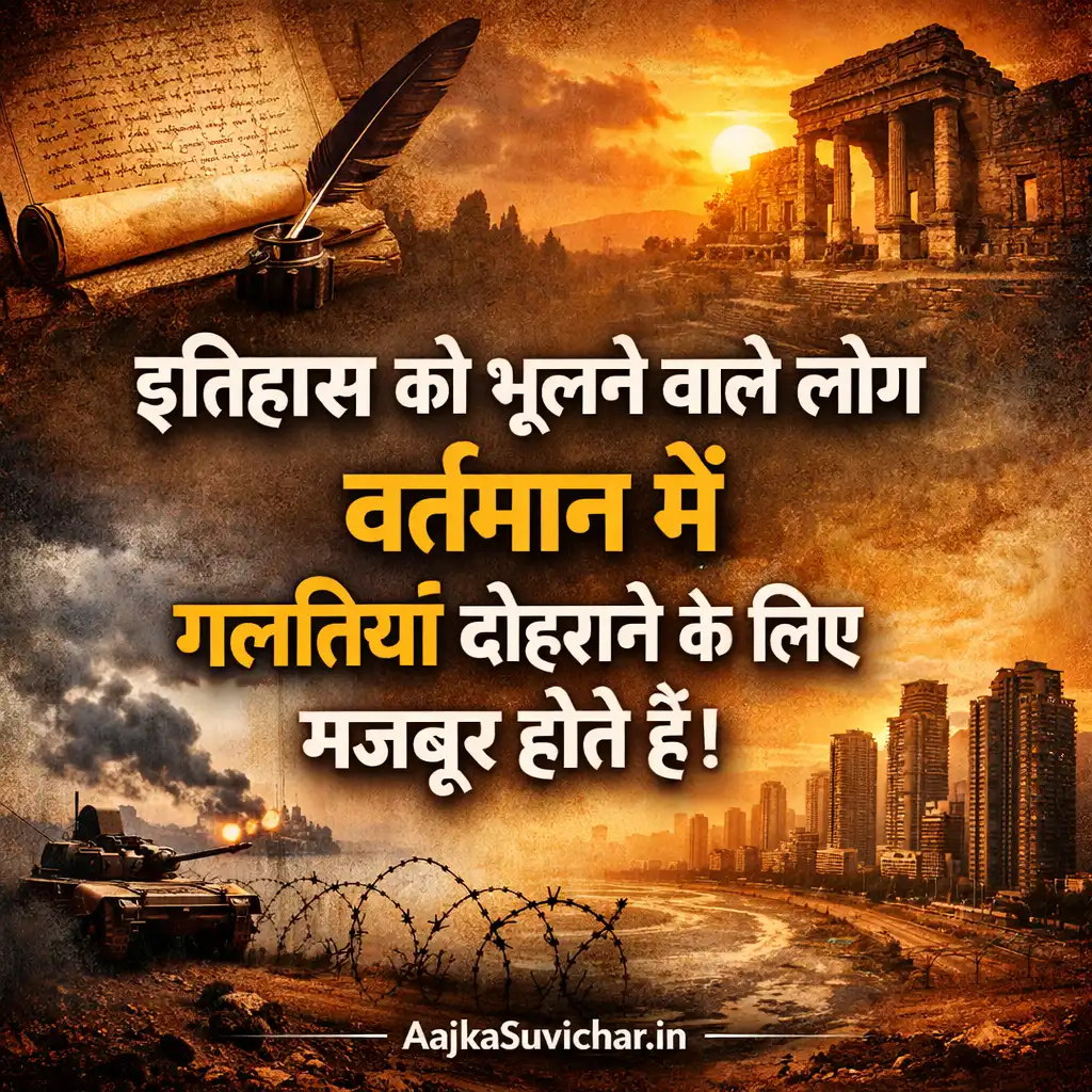 इतिहास को भूलने वाले लोग वर्तमान में गलतियां दोहराने के लिए मजबूर होते हैं।