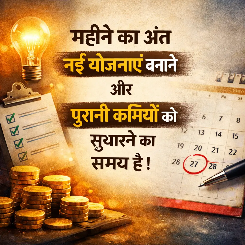 महीने का अंत नई योजनाएं बनाने और पुरानी कमियों को सुधारने का समय है।