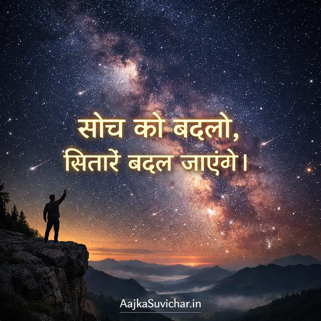 सोच को बदलो, सितारे बदल जाएंगे।