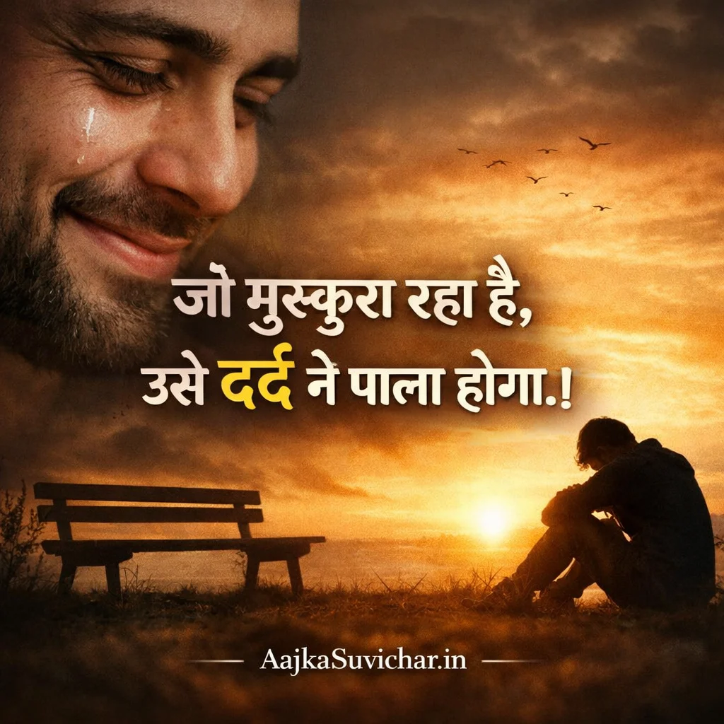 जो मुस्कुरा रहा है, उसे दर्द ने पाला होगा।